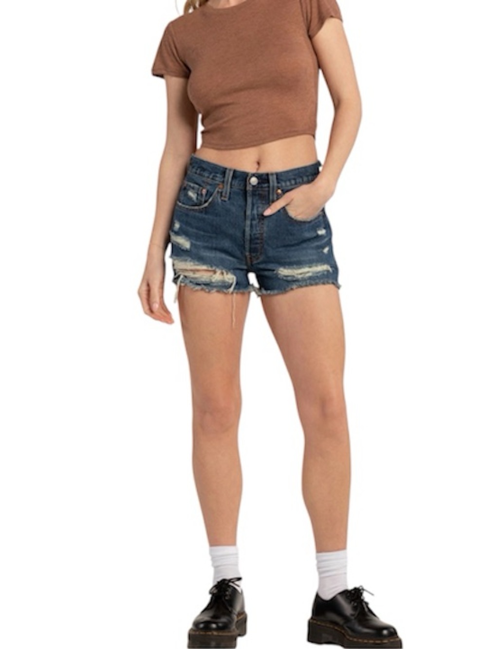 [LEVI'S] 501 High Rise Womens Denim Shorts